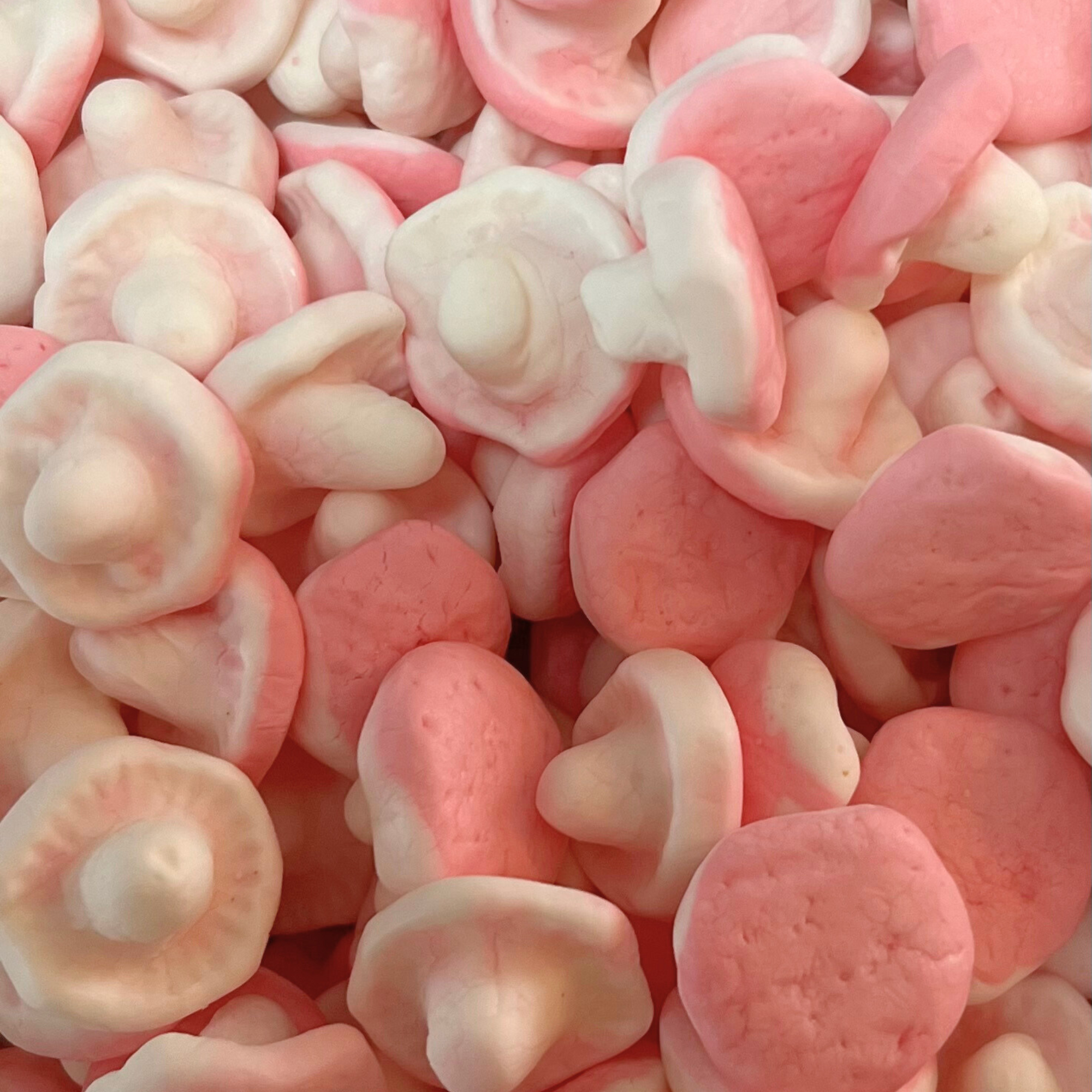 Strawberry Marshmallow Mushrooms Skumsvampar Swedish Candy Marshmallow Gummy