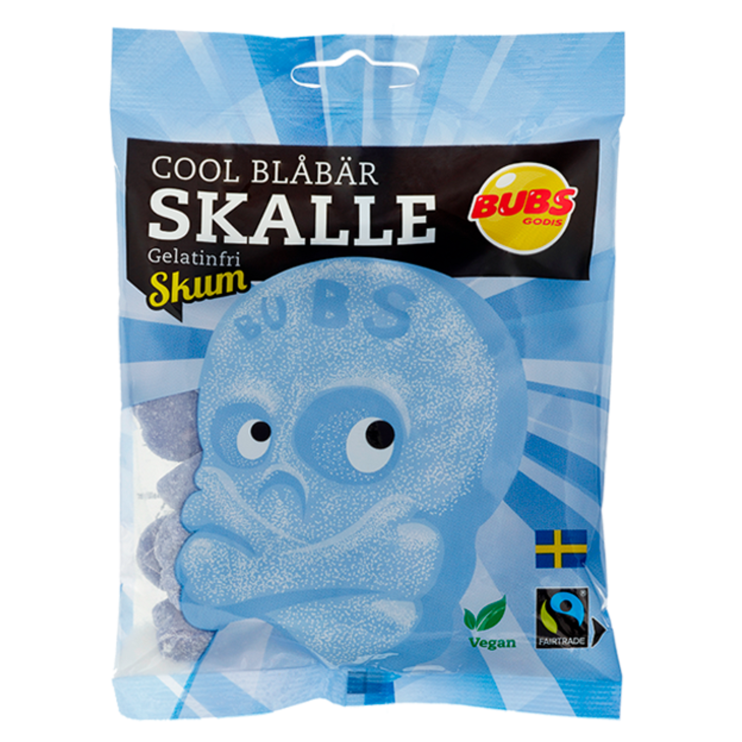 Bubs Cool Blueberry Skulls Foam 90g